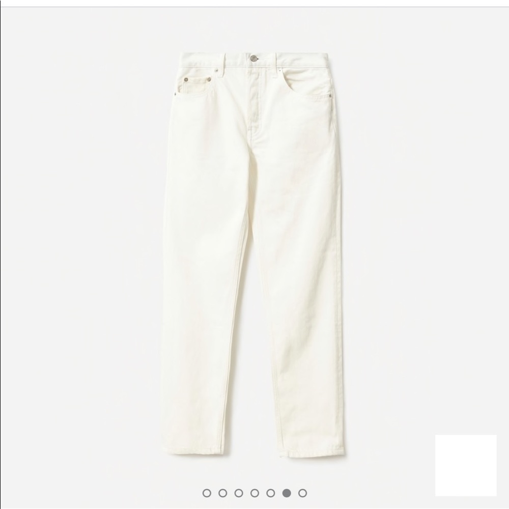 NWT white Everlane 90s cheeky Jeans